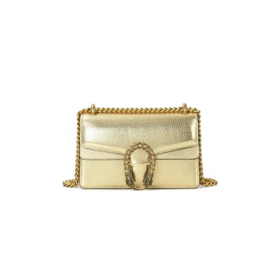 GUCCI TIFFANY & FRED PARIS CRYSTAL DRAGON LEATHER CROSSBODY (22*14*6cm) 